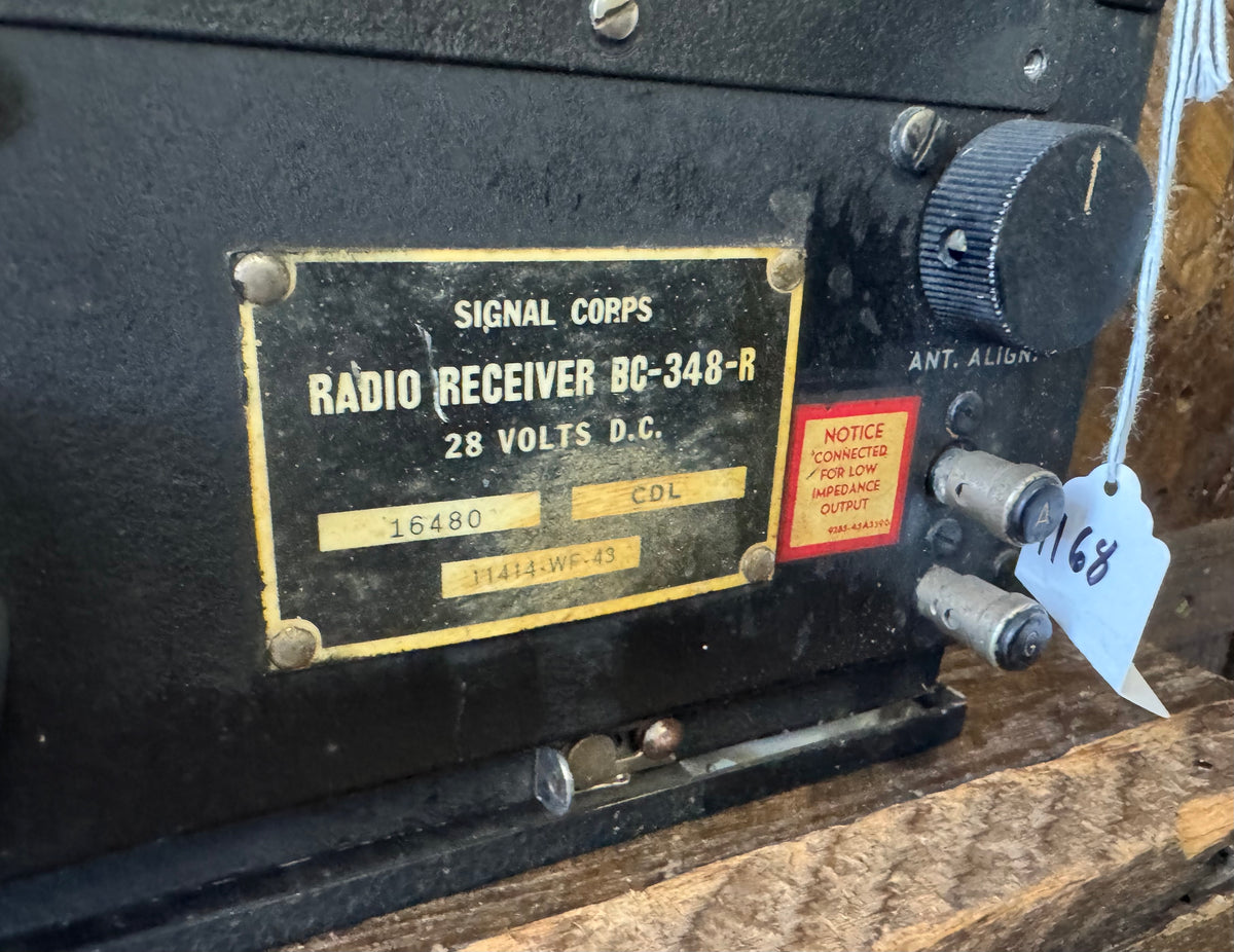 WWII U.S. Army Signal Corps BC-348-R Aircraft Radio Receiver