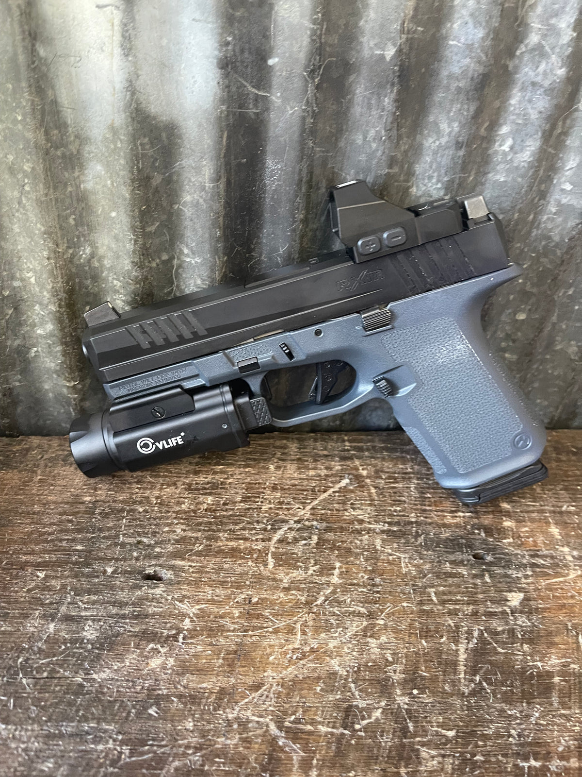Ruger RXM 9mm Semi-Automatic Pistol – Monstrum Red Dot – CVLIFE Tactical Light – 2 Magazines
