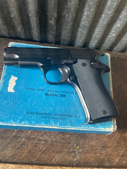 Star Model BM 9mm – Original Box, Papers & 2 Magazines – Excellent Condition