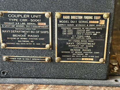 WWII Bendix DU-1 Radio Direction Finder (RDF) Unit
