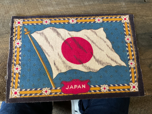 WWI Tobacco Felt Flag (approx 9x6)