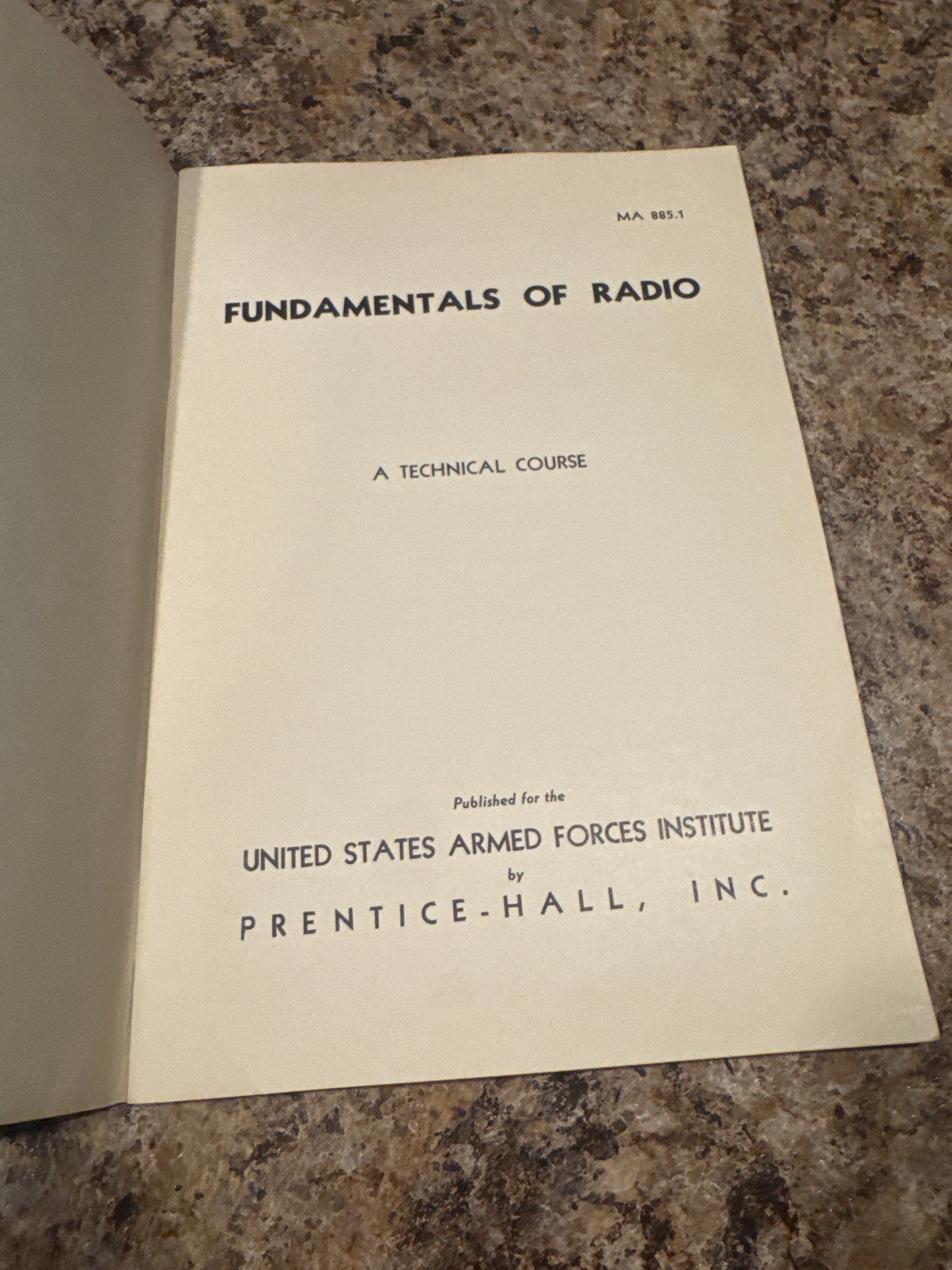 WWII US Armed Forces Institute Fundamentals of Radio Study Guide