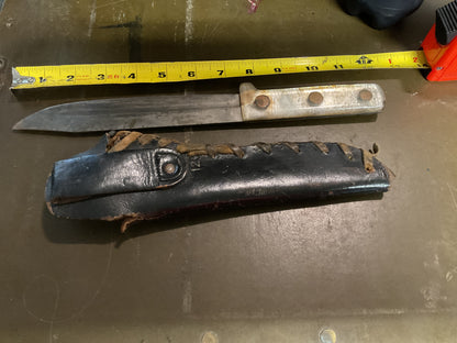 WWII Theatre Knife silver handle