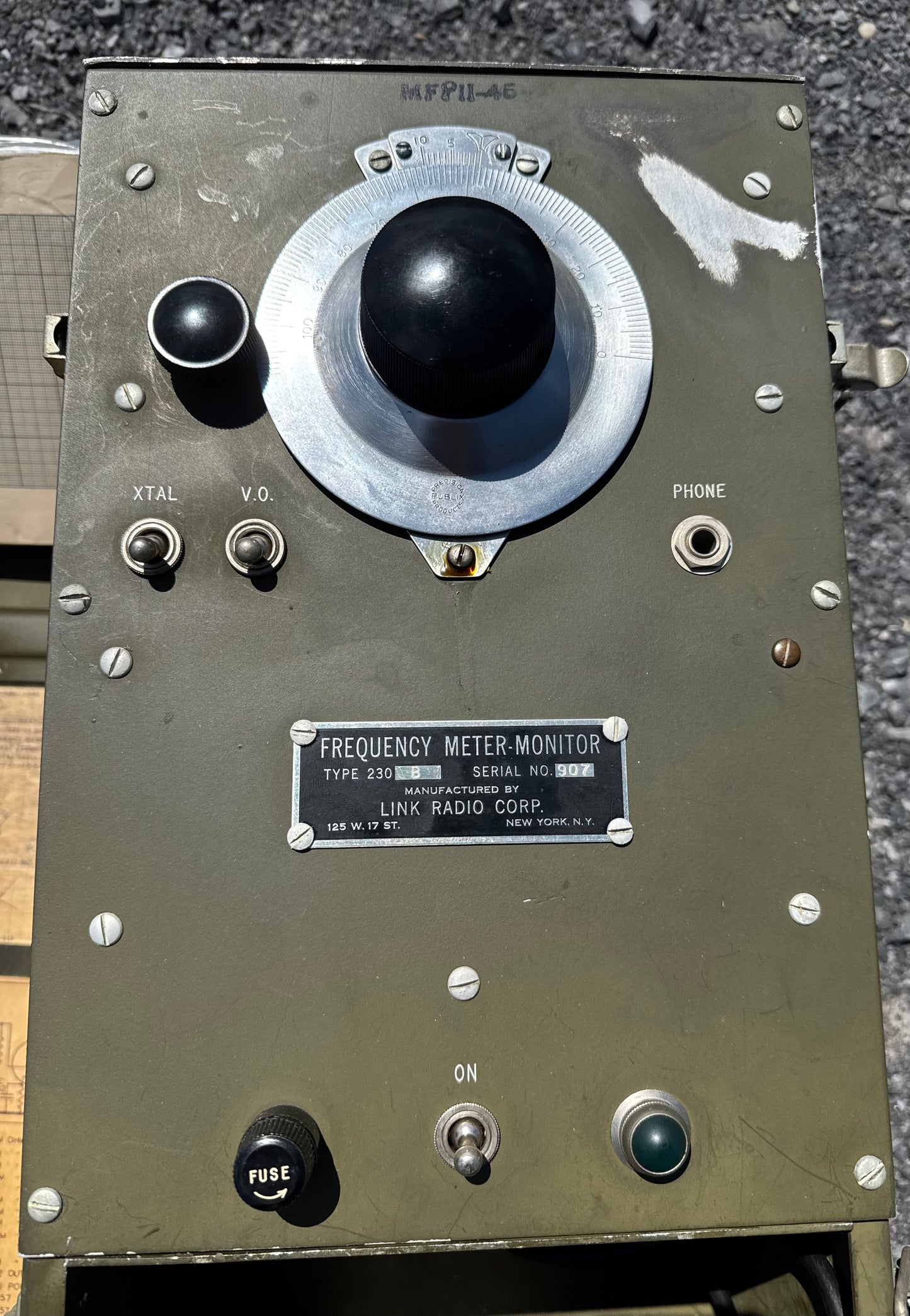Original WWII-era Frequency Meter-Monitor Type 230-B