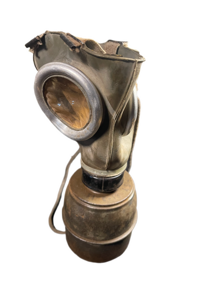 WWII French Vernon A.N.P. 39 Gas Mask with Original Canister and Carrying Case