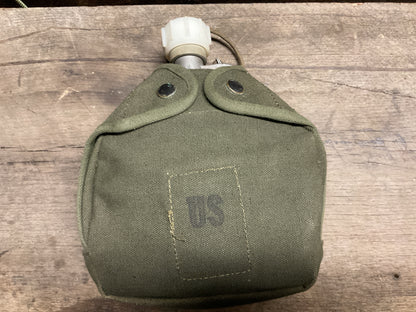 Vintage U.S. Army Artic Issue Carellon Metal Canteen with Cover