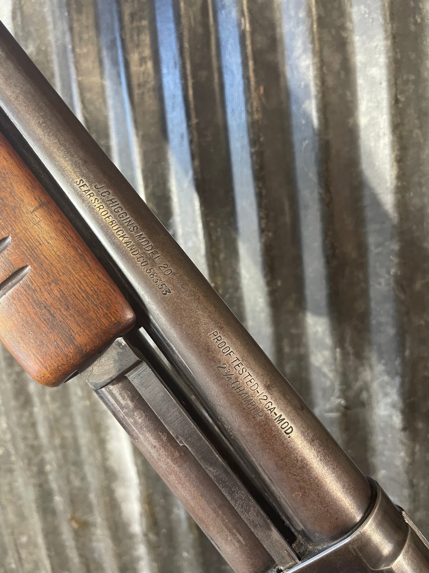 J.C. Higgins Model 20 Pump Shotgun – 12 Gauge