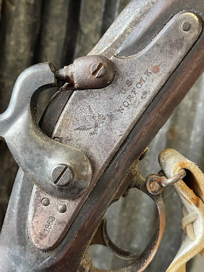 Civil War U.S. Model 1861 Contract Rifle-Musket – .58 Cal – “US Norfolk 1863”