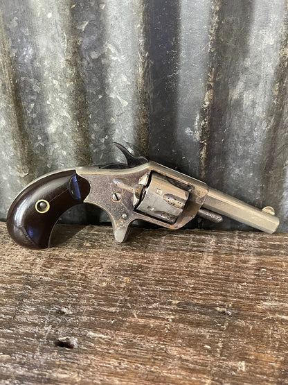 Colt New Line .22 Short Pocket Revolver – Antique – Factory Nickel – Civil War Era Design