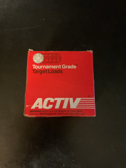 Vintage ACTIV Tournament Grade 12 Gauge Target Loads — Full Box of 25