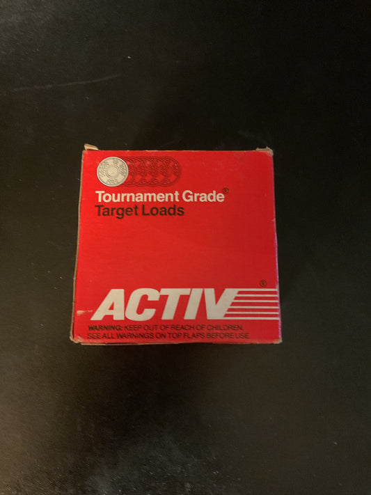 Vintage ACTIV Tournament Grade 12 Gauge Target Loads — Full Box of 25