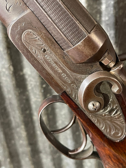 Belgian Wilmot 16 Gauge Side-by-Side Shotgun – Hand Carved Stock – Antique Double Barrel