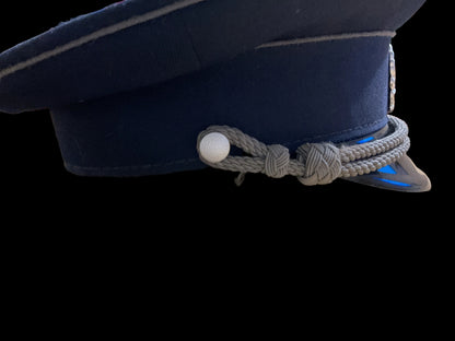 Original East German DDR Mdl Officer/NCO Visor Cap-Volkspolizei-Size 57