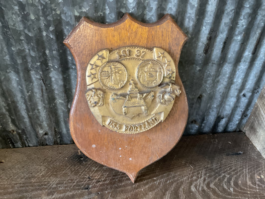 USS Portland Plaque