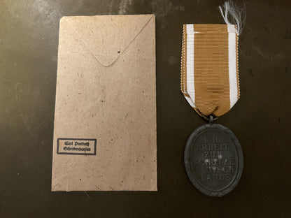 German RAD Service Medal with Award Packet