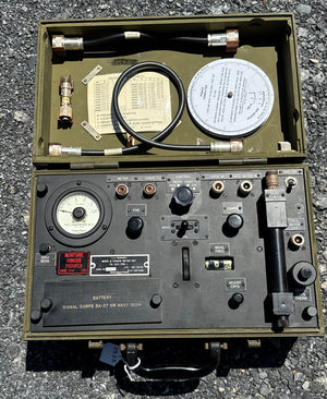 WWII-era U.S. military Wave & Power Meter Set TS-107/TPM-1