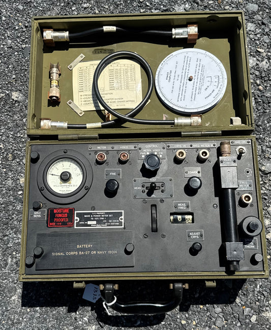WWII-era U.S. military Wave & Power Meter Set TS-107/TPM-1