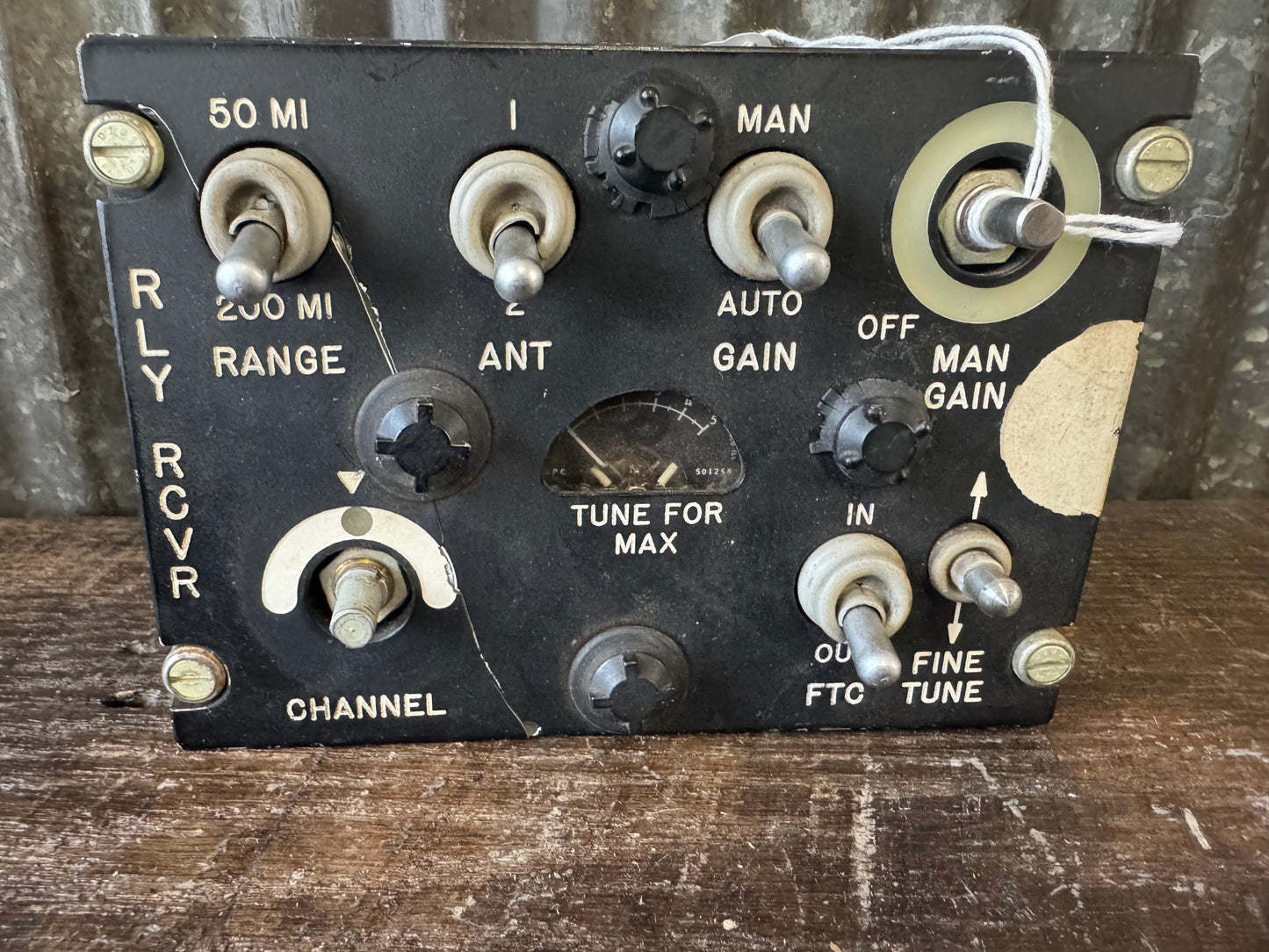 WWII C-750/ARR-27A Aircraft Receiver Control Unit – Radio Control Panel