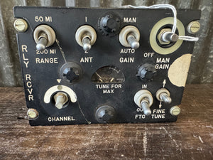 WWII C-750/ARR-27A Aircraft Receiver Control Unit – Radio Control Panel