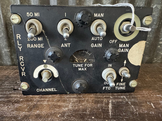 WWII C-750/ARR-27A Aircraft Receiver Control Unit – Radio Control Panel