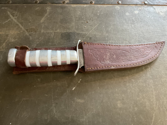 WWII Theatre Knife (silver& white handle)