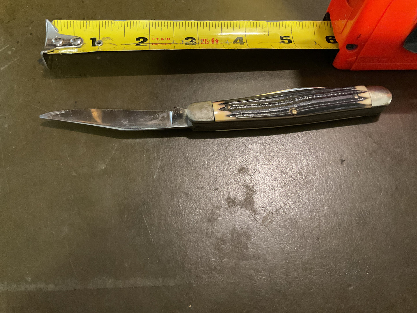 Vintage Queen #66 Muskrat Folding Keychain Knife