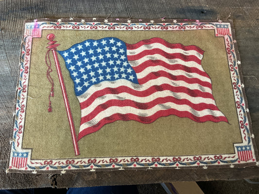 WWI Tobacco Felt Flag (approx 11x8)
