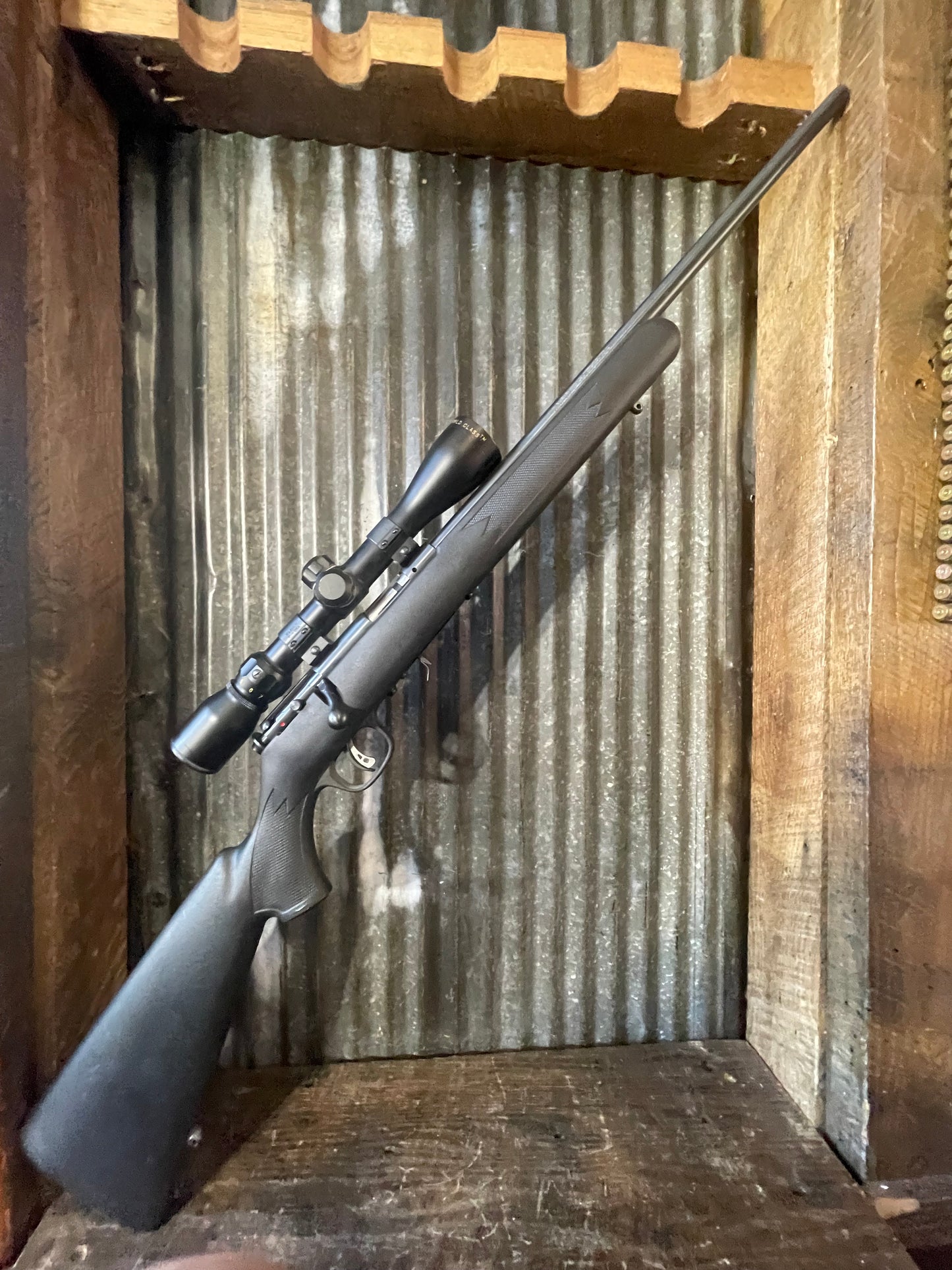 Savage 93R17 Bolt-Action Rifle – .17 HMR with Tasco World Class 3-9x Scope