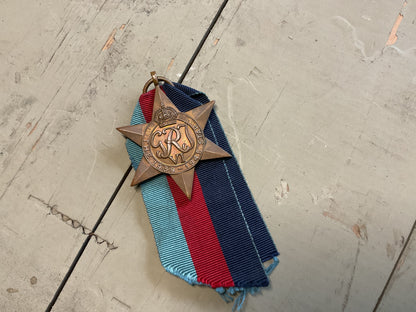 British WWII 1939-1945 Campaign Star Medal