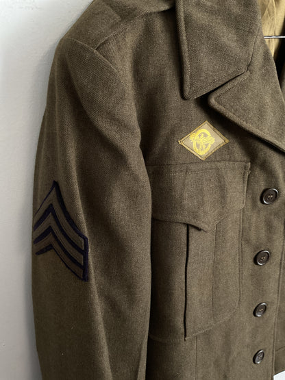 WWII U.S. Army ADSEC Service Dress Jacket – Sergeant, Size 36R