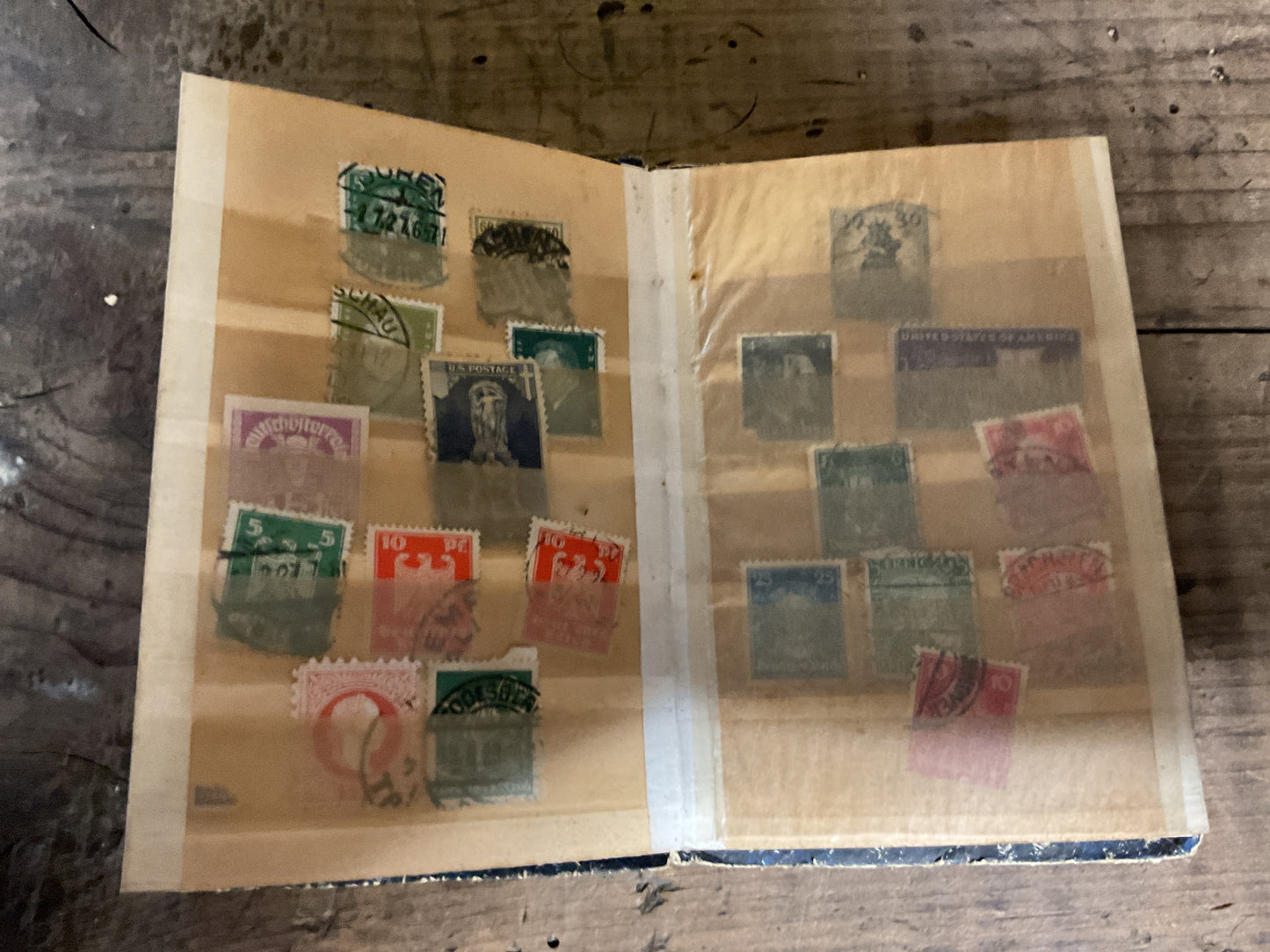 Vintage WWII-Era International Stamp Album