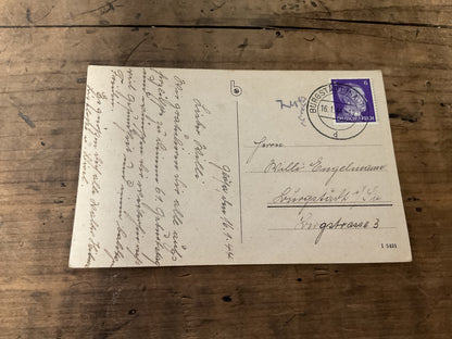 WWII German Engelmann Family Feldpost & Postcard Archive-Burgstadt Saxony 1940-1942-Military Unit Stamps