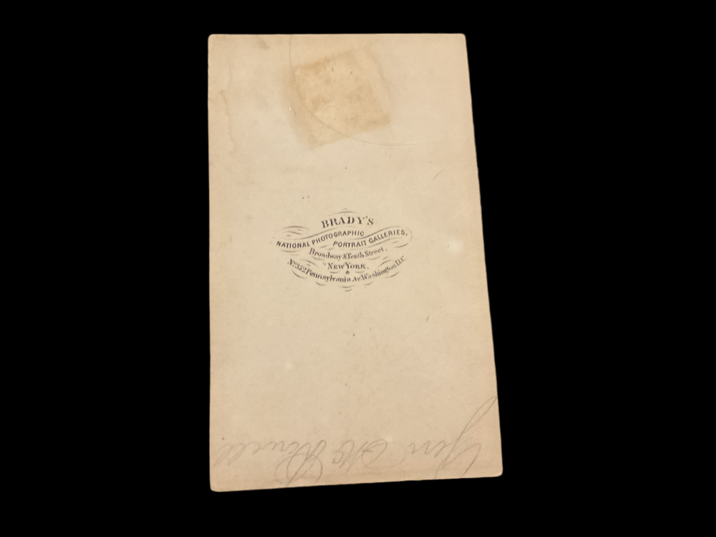 General McDowell CDV (Carte de Viste) seated