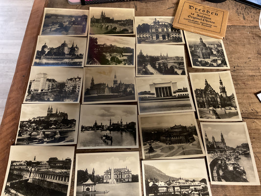 Lot of 18 Original Pre-WWII/WWII German European City & Dresden Photographs-1930’s-1940’s