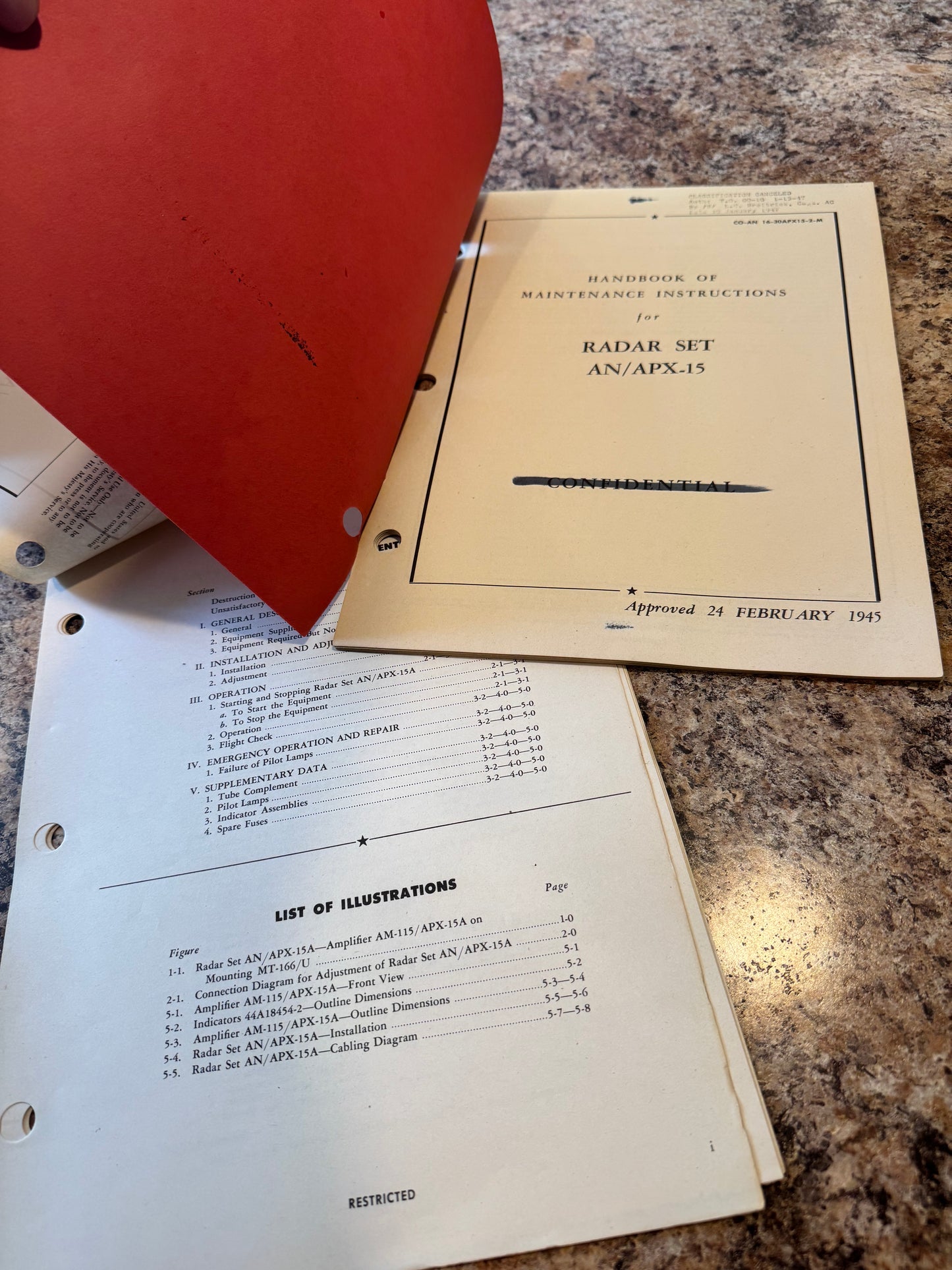 WWII U.S. Radar Manuals – AN/APX-15 IFF System (Pair)
