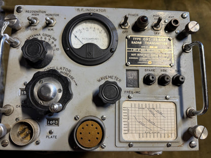 WWII U.S. Navy CGZ-52ADR Radar Transmitter / R.F. Indicator Unit
