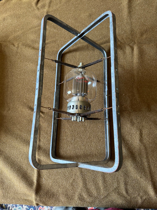 WWII / Early Military Radar Tube Assembly
Eimac 4-1000A power transmitting tube in original frame/mount