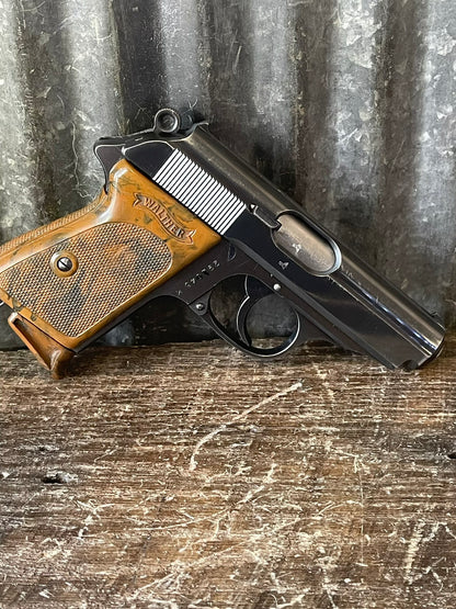 1940 Walther PPK 7.65mm (.32 ACP) – Police Issue Eagle/C – Matching Electric-Penciled Slide – Bakelite Grip