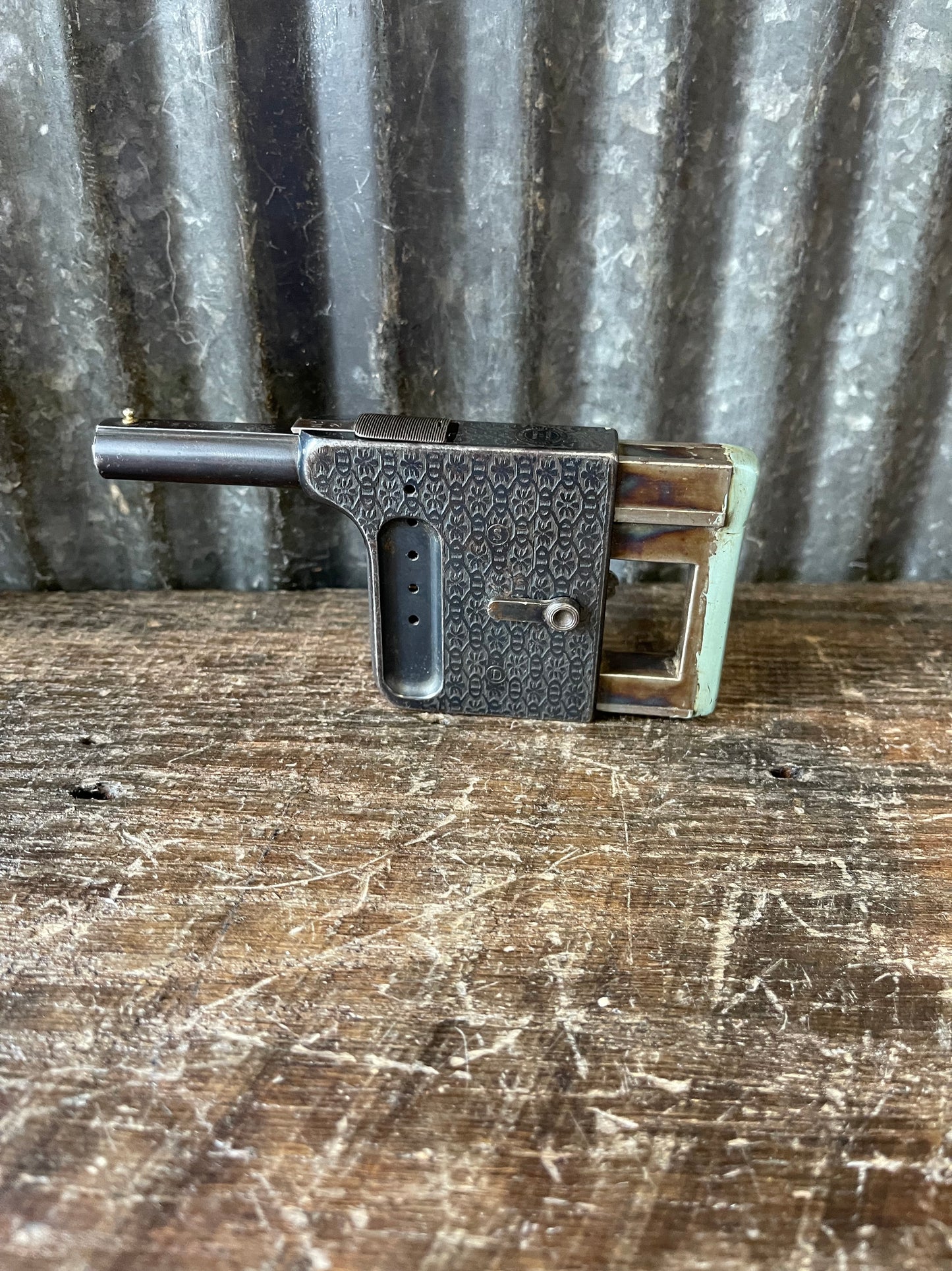 French Le Gaulois No. 2 Engraved 8mm Palm Pistol – Antique
