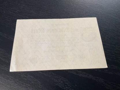 German 2 Million Mark Reichsbanknote 1923