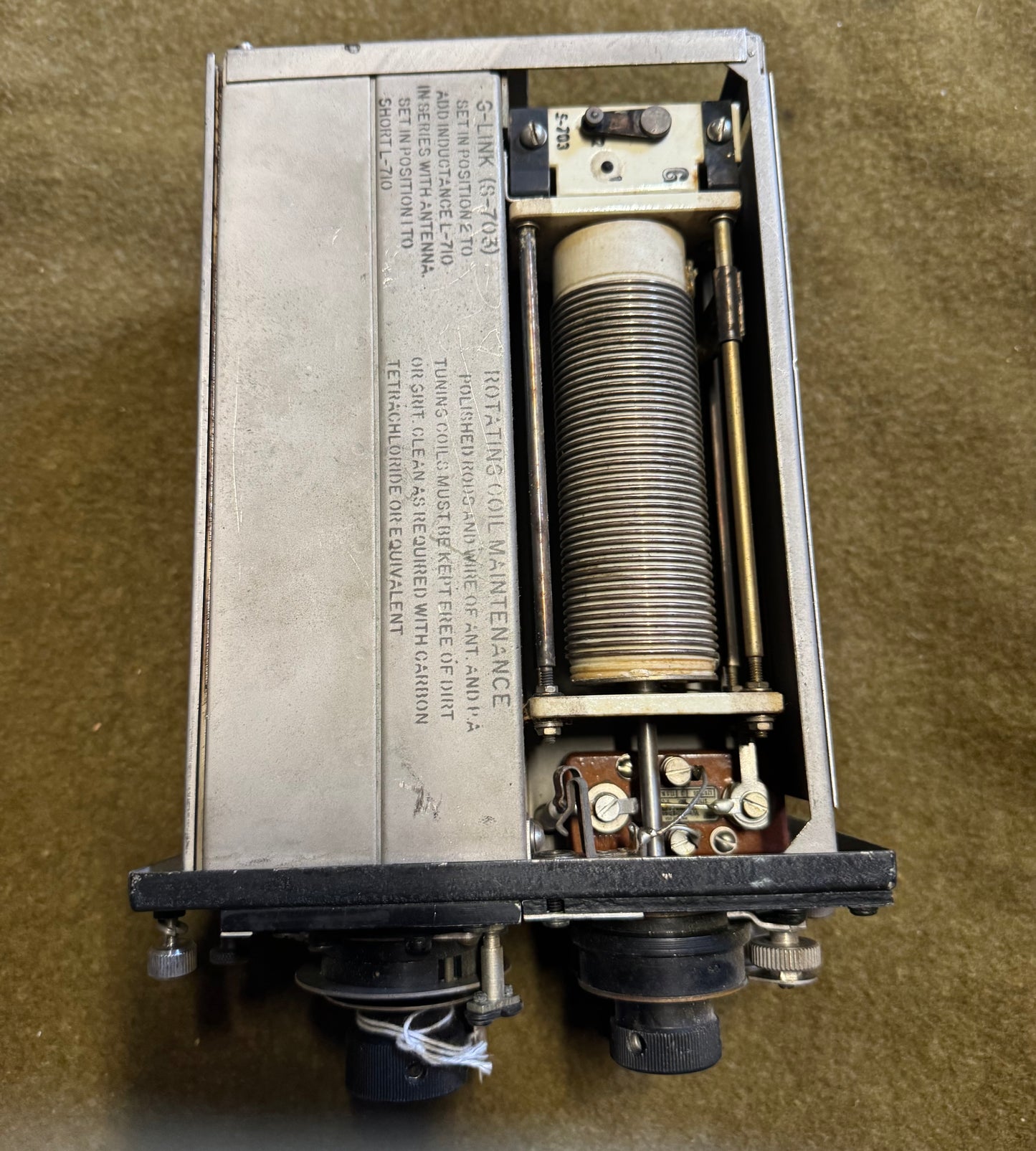 WWII U.S. Navy CRV-47191 Radio Tuning Unit (RCA – 1942)