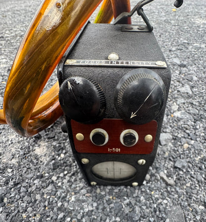 WWII U.S. Military Radar CRT Display Unit with Amber Deflection Coil Assembly – Model I-501