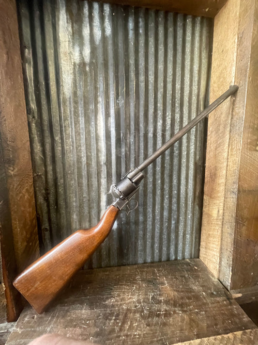 Lefaucheux Pinfire Revolver Carbine — Antique Revolving Carbine