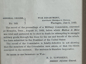 Civil War - General Order Memphis Trail