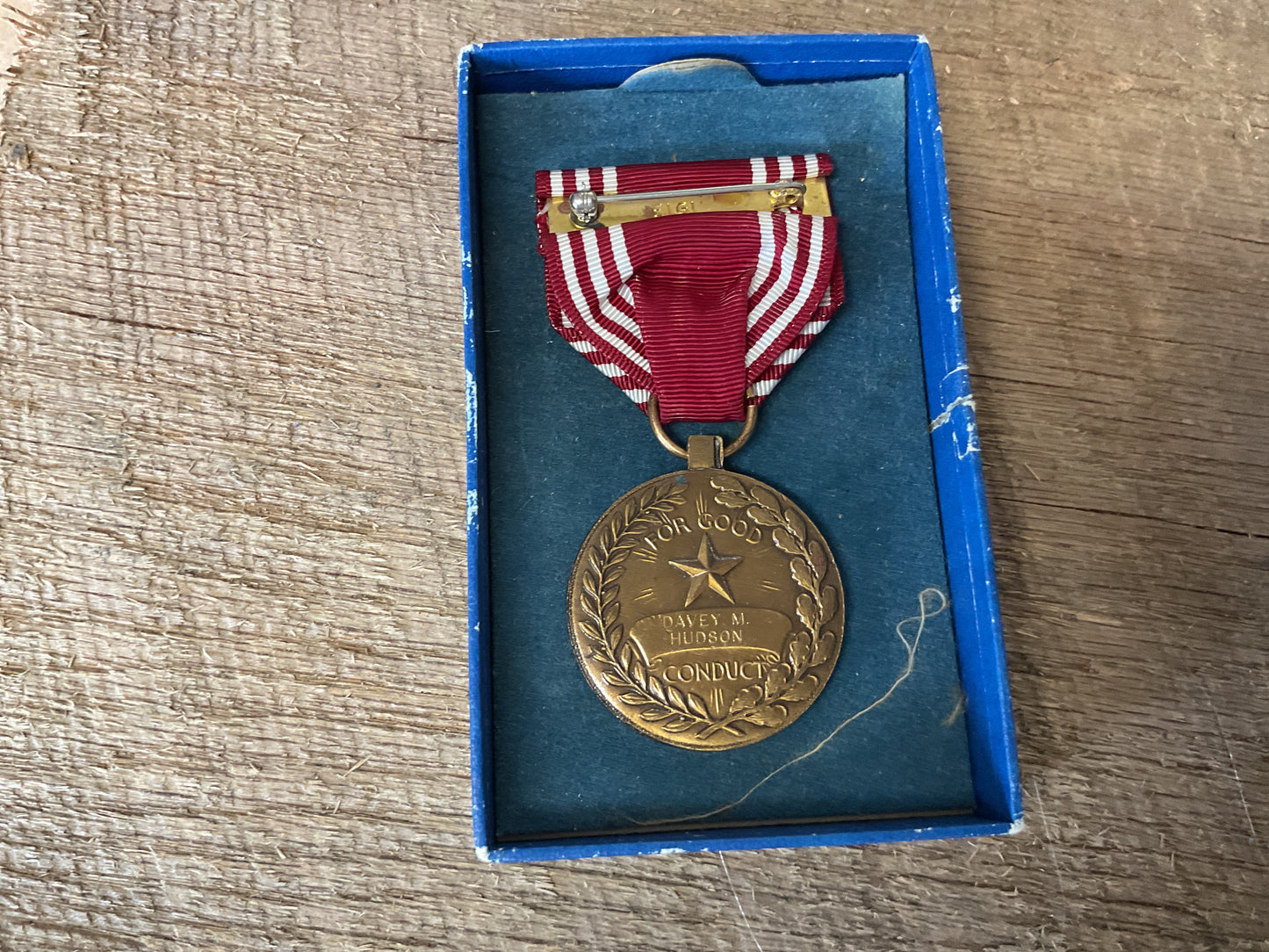 WWII US Army Good Conduct Medal original box