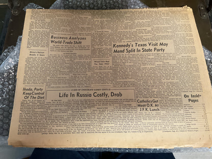 The Evening Sun Nov 22, 1963 “Kennedy Shot”