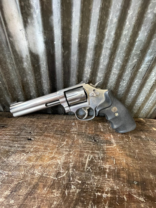 Smith & Wesson Model 648 .22 WMR 8-Shot Stainless Revolver — Original Case