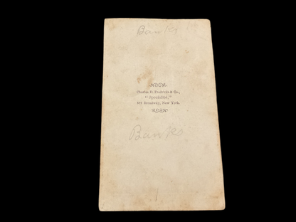 General Nathaniel Banks CDV (Carte de Viste)