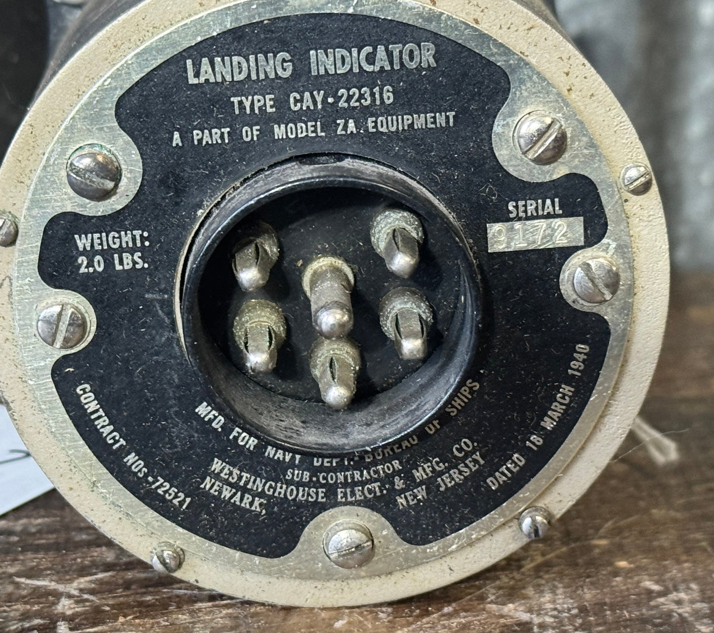 Westinghouse CAY-22316 Aircraft Landing Indicator