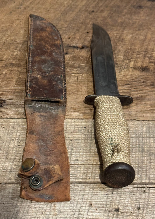 WWII Kabar Knife Rope Handle